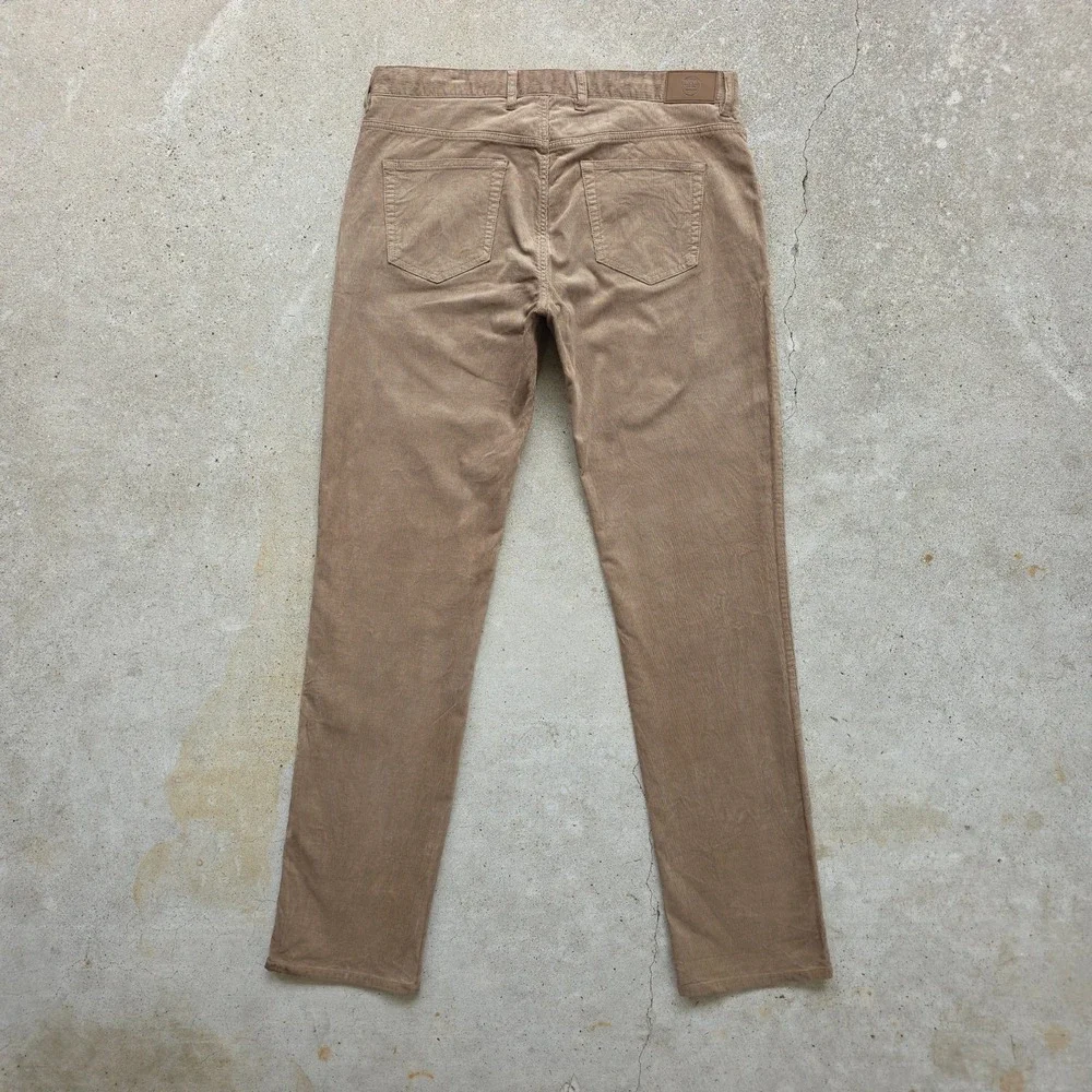 Peter Millar Corduroy‎ Pants Size 36 (Fits 38x34) Tan Superior Soft 5-Pocket